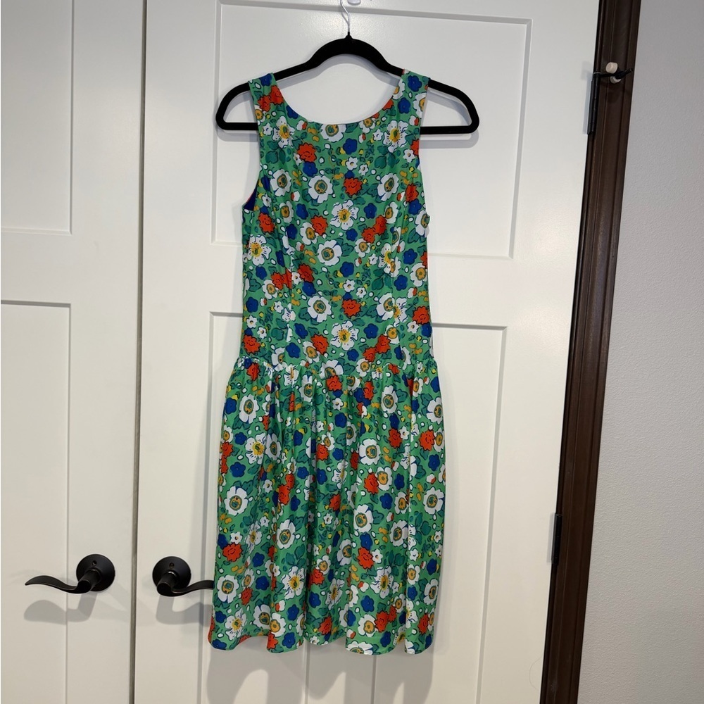 Eva Franco Retro Floral Fit & Flare Dress Garden Party Chic